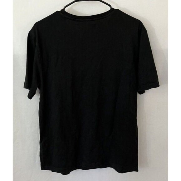 Black Pyramid Mens Graphic T-shirt Size Large Black And Neon Skull Graphic Logo - Picture 5 of 7